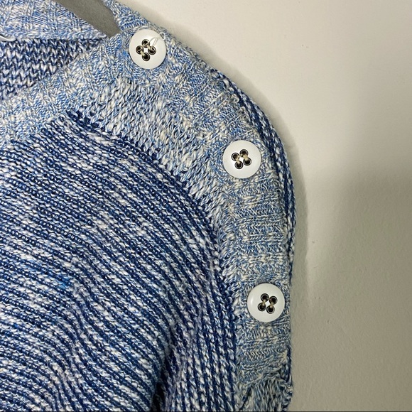 Vintage Mondo Sweater Hidden Sailboat Blue White - Picture 6 of 7